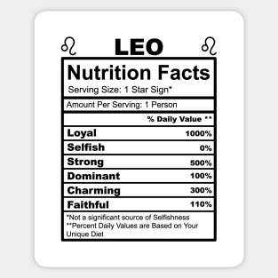 Leo Facts Sticker